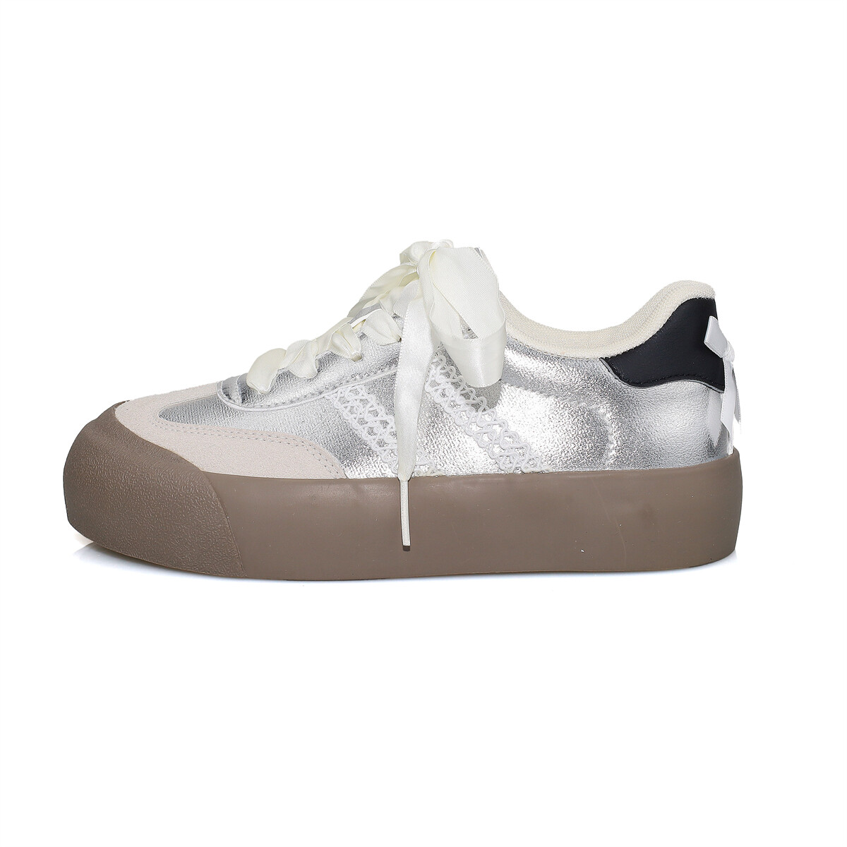 Кеды, скейтборд обувь женская низкая серебряный B10Crown, серебряный
Кеды, скейтборд обувь женская низкая серебряный B10Crown, серебряный