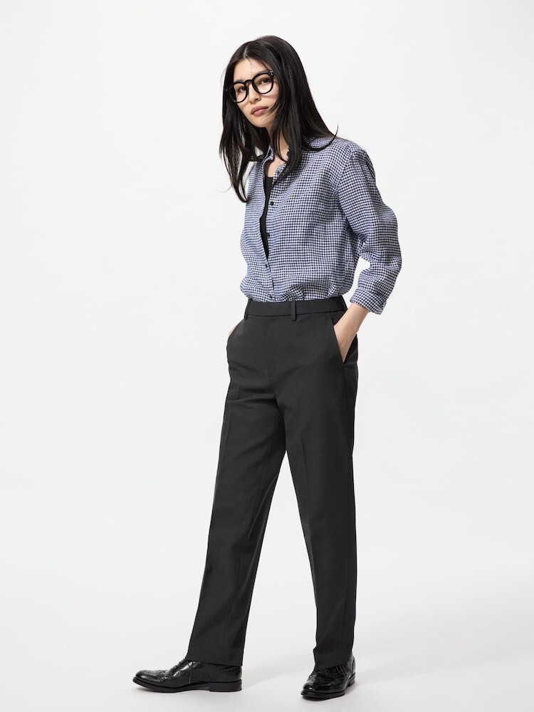 Узкие брюки Uniqlo, черный 
Узкие брюки Uniqlo, черный