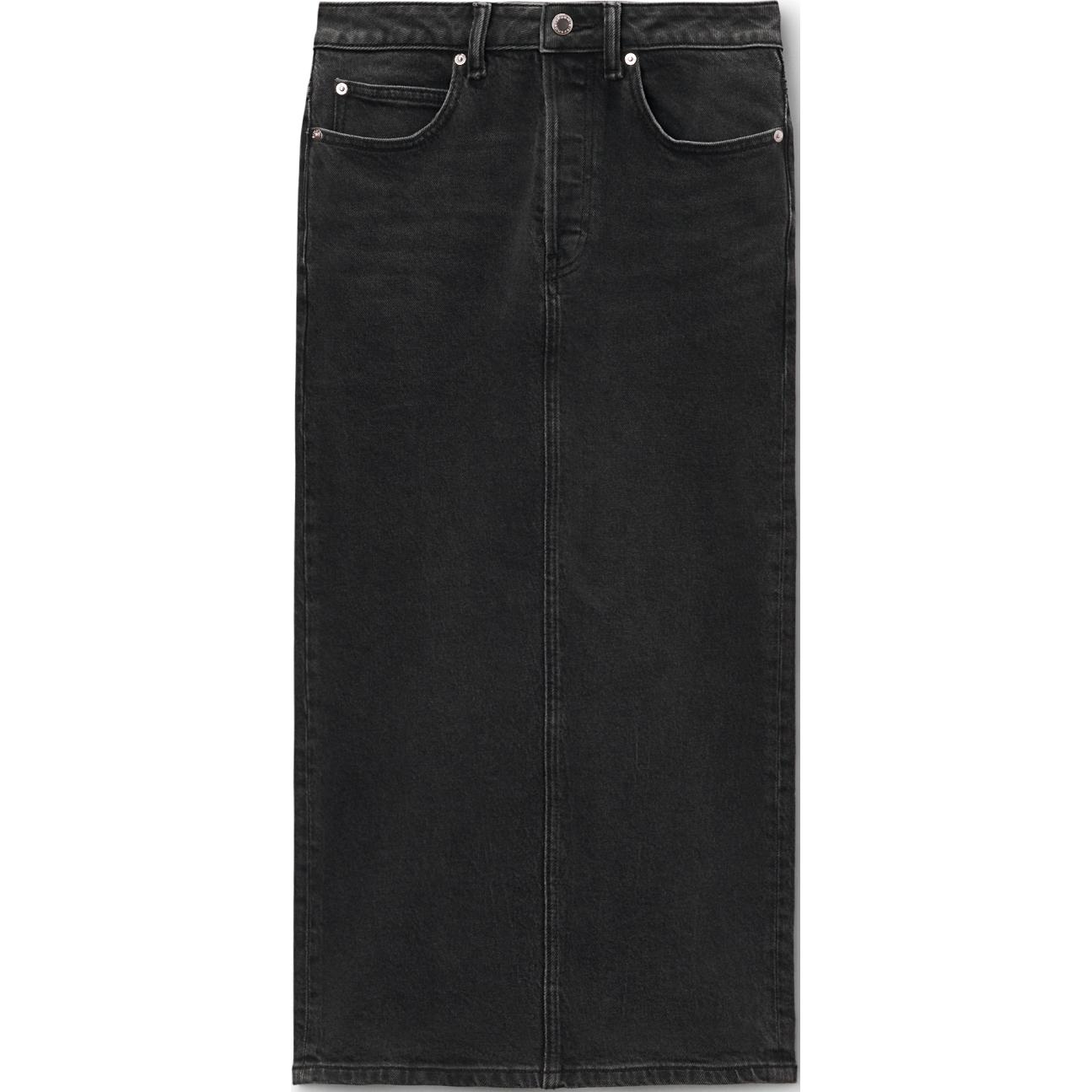 Низкая джинсовая миди-юбка Alexander Wang, серый
Низкая джинсовая миди-юбка Alexander Wang, серый