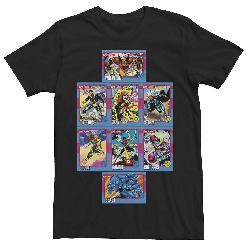 Мужская футболка с графическим изображением коллекционных карточек Marvel X-Men Pack, черный
Мужская футболка с графическим изображением коллекционных карточек Marvel X-Men Pack, черный