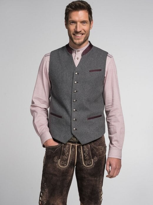 Традиционный жилет арис Spieth & Wenksy, бордовый 
Традиционный жилет арис Spieth & Wenksy, бордовый