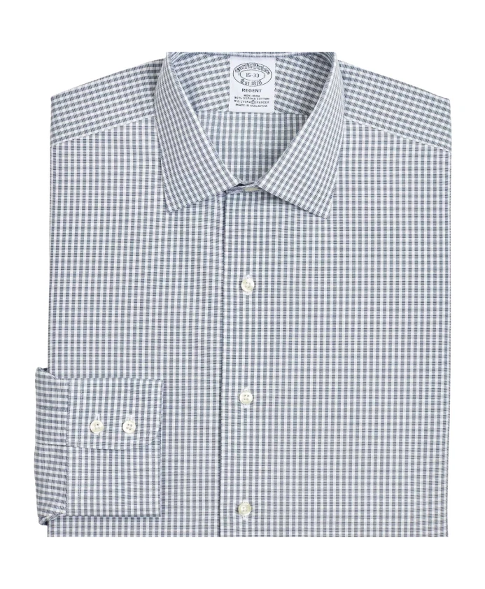 Рубашка Regent стандартного размера оксфорд стрейч воротник Эйнсли в клетку Brooks Brothers, синий
Рубашка Regent стандартного размера оксфорд стрейч воротник Эйнсли в клетку Brooks Brothers, синий
