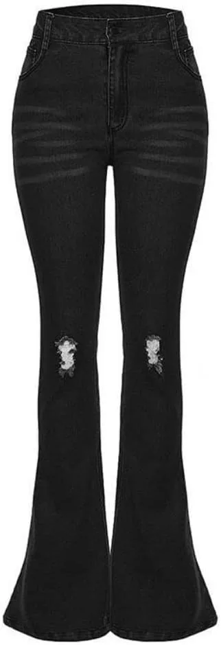 Женские джинсы Bell Bottom с эластичным поясом, рваные и с необработанным краем Rose rosee
Женские джинсы Bell Bottom с эластичным поясом, рваные и с необработанным краем Rose rosee