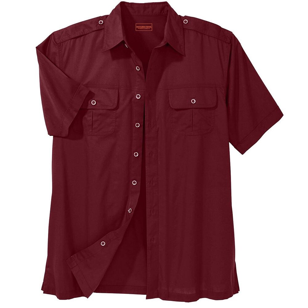 Мужская рубашка-пилот с короткими рукавами Boulder Creek By Kingsize Big & Tall, цвет Rich Burgundy
Мужская рубашка-пилот с короткими рукавами Boulder Creek By Kingsize Big & Tall, цвет Rich Burgundy