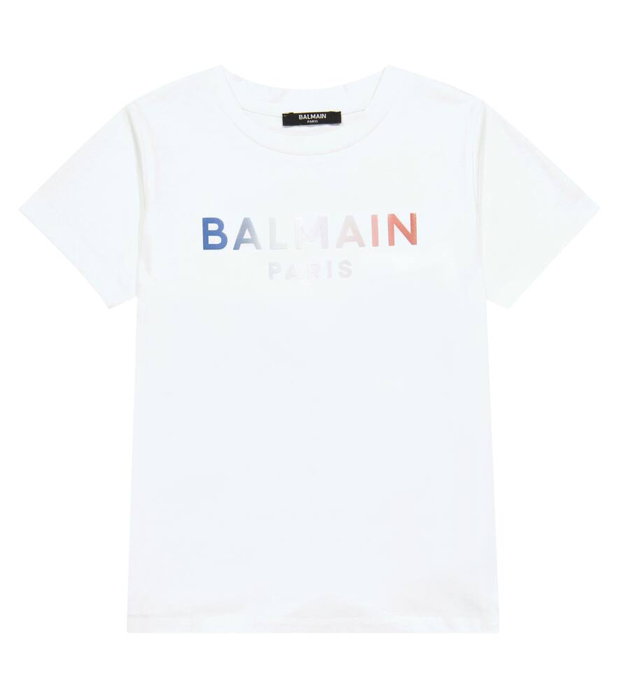 Хлопковая футболка с логотипом Balmain Kids, 100-Bianco
Хлопковая футболка с логотипом Balmain Kids, 100-Bianco