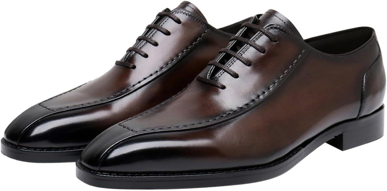 Мужские классические туфли Oxfords из натуральной кожи, современные туфли с простым носком, модные туфли для выпускного, свадьбы, дерби, делового или повседневного костюма, туфли-смокинг для мужчин Santimon, коричневый
Мужские классические туфли Oxfords из натуральной кожи, современные туфли с простым носком, модные туфли для выпускного, свадьбы, дерби, делового или повседневного костюма, туфли-смокинг для мужчин Santimon, коричневый