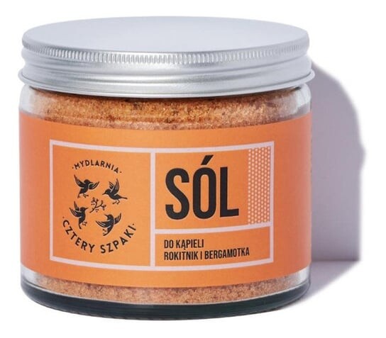 Соль для ванн «Четыре скворца», облепиха и бергамот, 320 г, Cztery szpaki
Соль для ванн «Четыре скворца», облепиха и бергамот, 320 г, Cztery szpaki