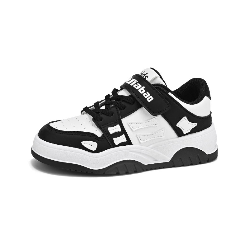Износостойкие детские кроссовки для подростков Yi Jiabao, белый/черный 
Износостойкие детские кроссовки для подростков Yi Jiabao, белый/черный
