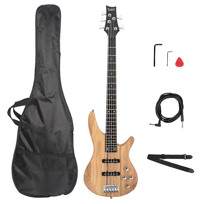 Басс гитара Glarry GIB Electric 5 String Bass Guitar Full Size Bag Strap Pick Connector Wrench Tool 2020s - Burlywood
Басс гитара Glarry GIB Electric 5 String Bass Guitar Full Size Bag Strap Pick Connector Wrench Tool 2020s - Burlywood