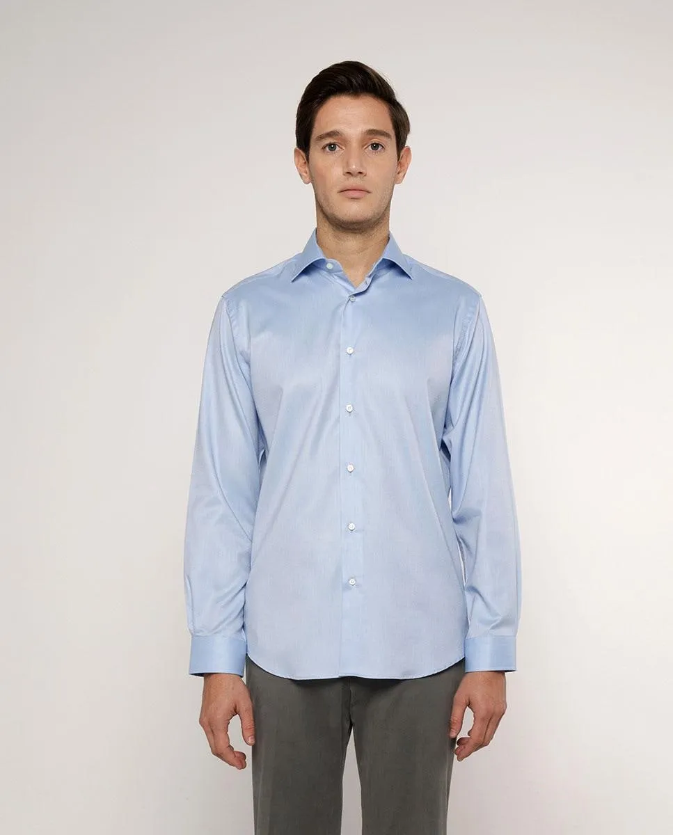 Классическая однотонная хлопковая мужская рубашка Mirto, синий
Классическая однотонная хлопковая мужская рубашка Mirto, синий