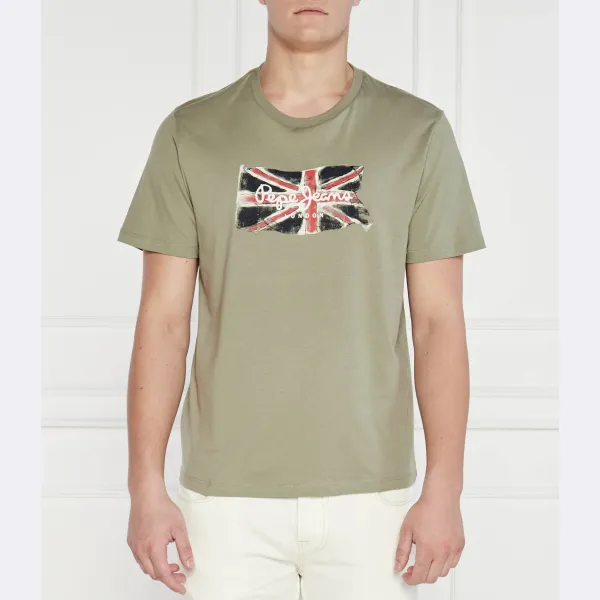 Футболка стандартного кроя Pepe Jeans London, зеленый 
Футболка стандартного кроя Pepe Jeans London, зеленый
