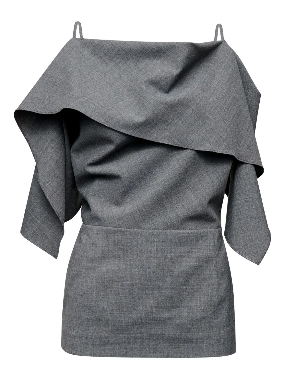 Топ с оборками Mm6 Maison Margiela, серый
Топ с оборками Mm6 Maison Margiela, серый