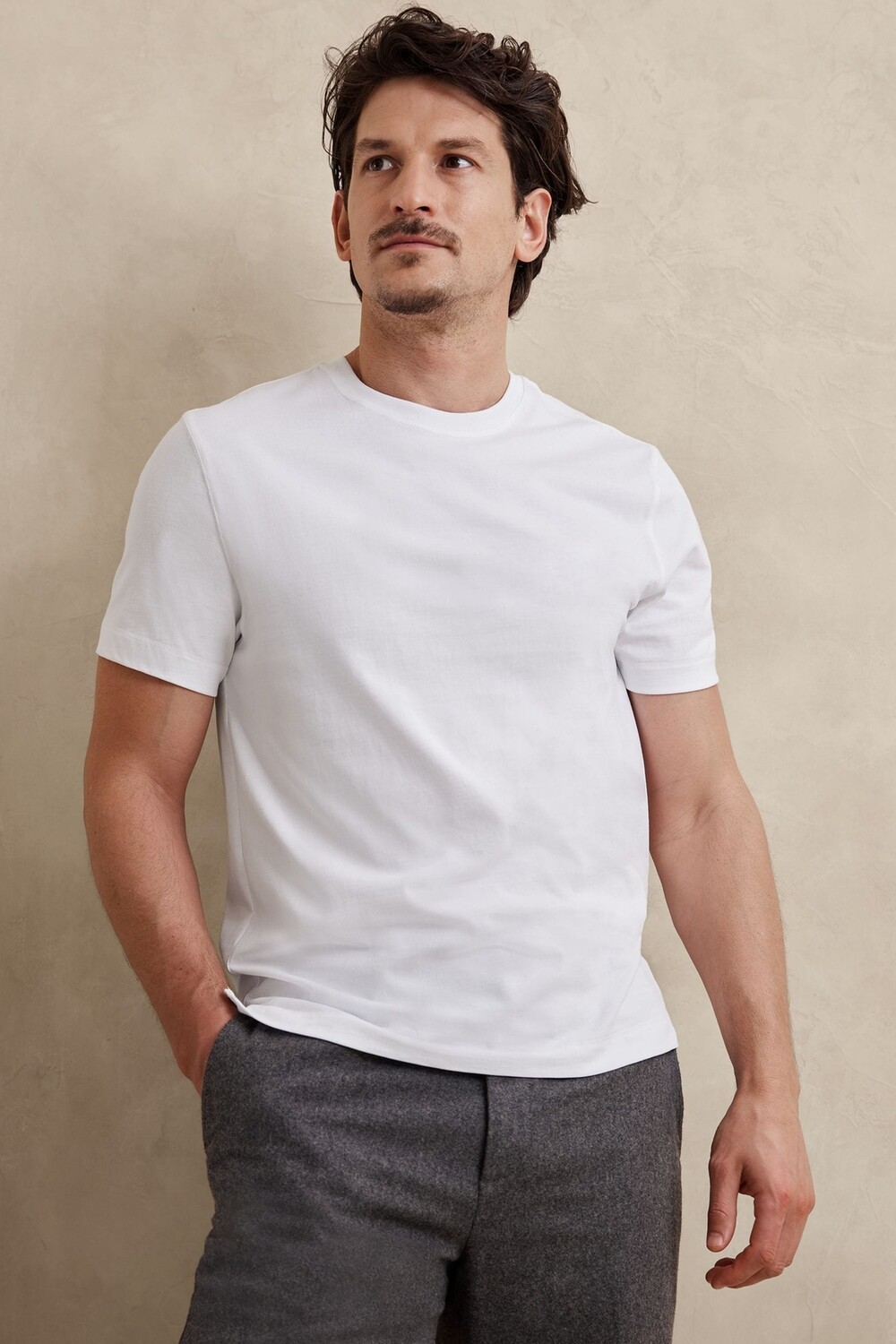 Аутентичная футболка Supima с круглым вырезом Banana Republic, белый
Аутентичная футболка Supima с круглым вырезом Banana Republic, белый