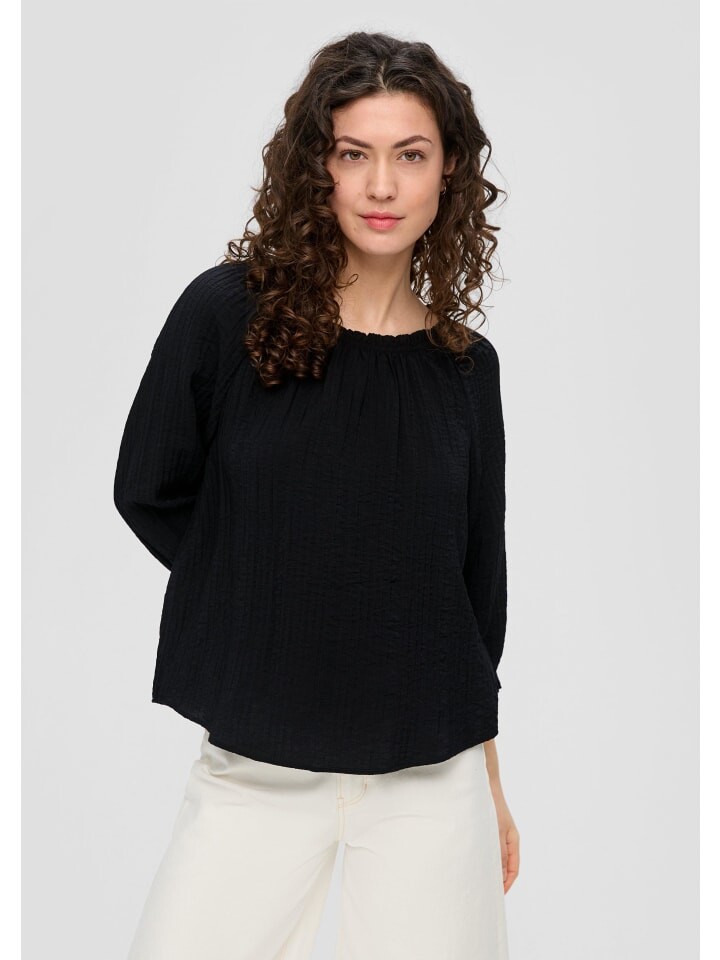 Блуза sOliver kurzarm, черный 
Блуза sOliver kurzarm, черный