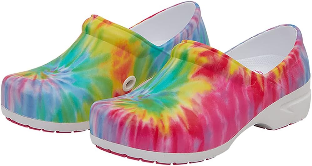 Сабо для медсестер Anywear SR Angel - Нескользящая рабочая обувь для женщин и мужчин - Противоскользящие комфортные туфли для медсестер, Vidid Tie-dye
Сабо для медсестер Anywear SR Angel - Нескользящая рабочая обувь для женщин и мужчин - Противоскользящие комфортные туфли для медсестер, Vidid Tie-dye