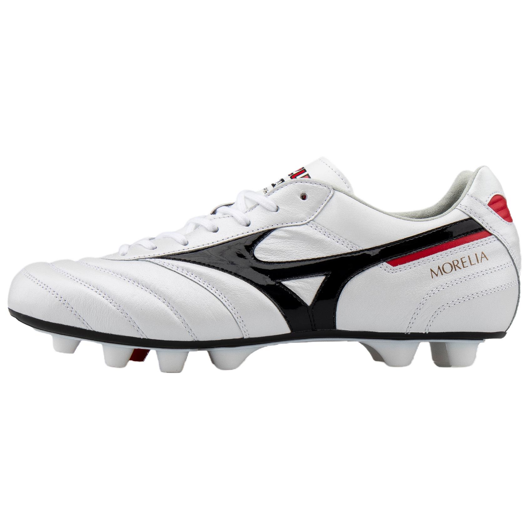 Mizuno Бутсы для футбола MORELIA 2 мужские белые черные
Mizuno Бутсы для футбола MORELIA 2 мужские белые черные