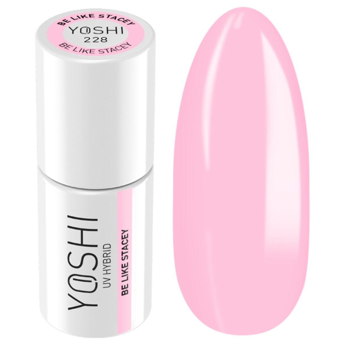 Yoshi, Гибридный лак для ногтей, серия Be Like Bar Be Stacey, оттенок № 228 - Розовый, 6 мл
Yoshi, Гибридный лак для ногтей, серия Be Like Bar Be Stacey, оттенок № 228 - Розовый, 6 мл