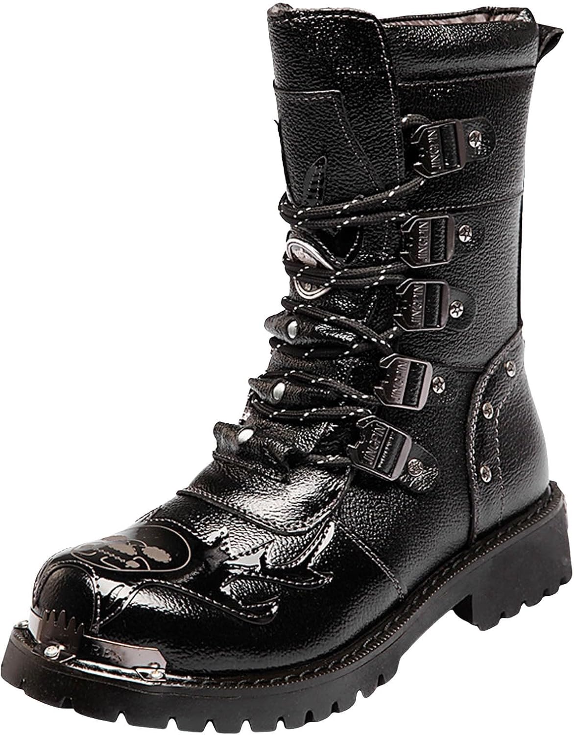 Мужские длинные кожаные мотоциклетные ботинки, противоскользящие, износостойкие, с прошивкой, ботинки для езды, квадратный носок, средней высоты по голени, высокие до колена, шнуровка, мужская обувь Generic, черный
Мужские длинные кожаные мотоциклетные ботинки, противоскользящие, износостойкие, с прошивкой, ботинки для езды, квадратный носок, средней высоты по голени, высокие до колена, шнуровка, мужская обувь Generic, черный