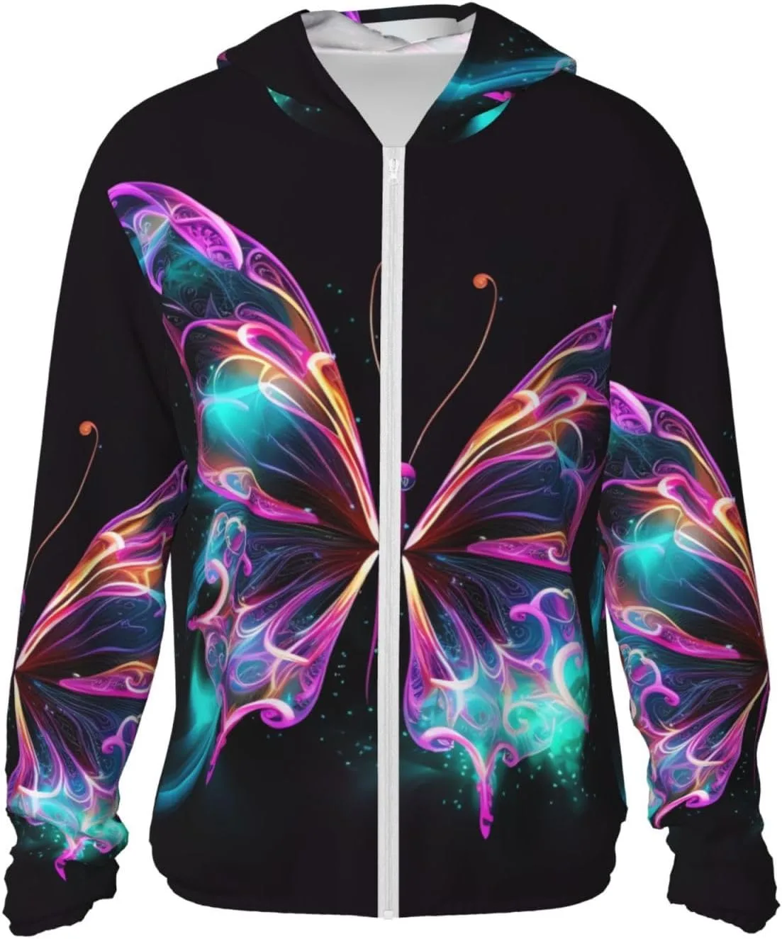 Неоновый баттерфляй худи с защитой от солнца Full Zip UPF 50+ HJBNW
Неоновый баттерфляй худи с защитой от солнца Full Zip UPF 50+ HJBNW