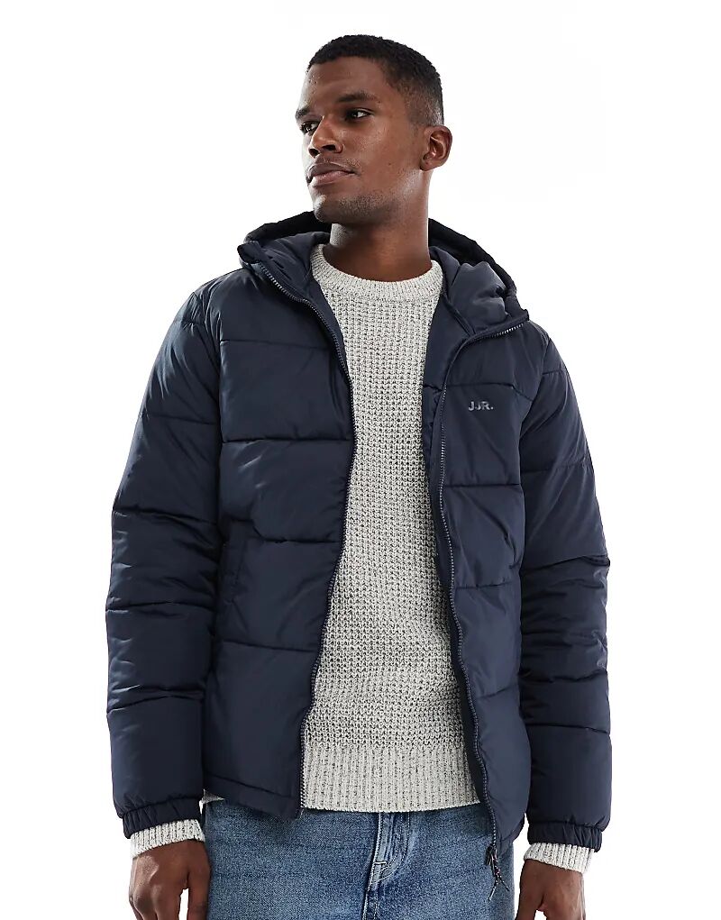 Куртка-пуховик JJ Rebel с капюшоном темно-синего цвета
Куртка-пуховик JJ Rebel с капюшоном темно-синего цвета