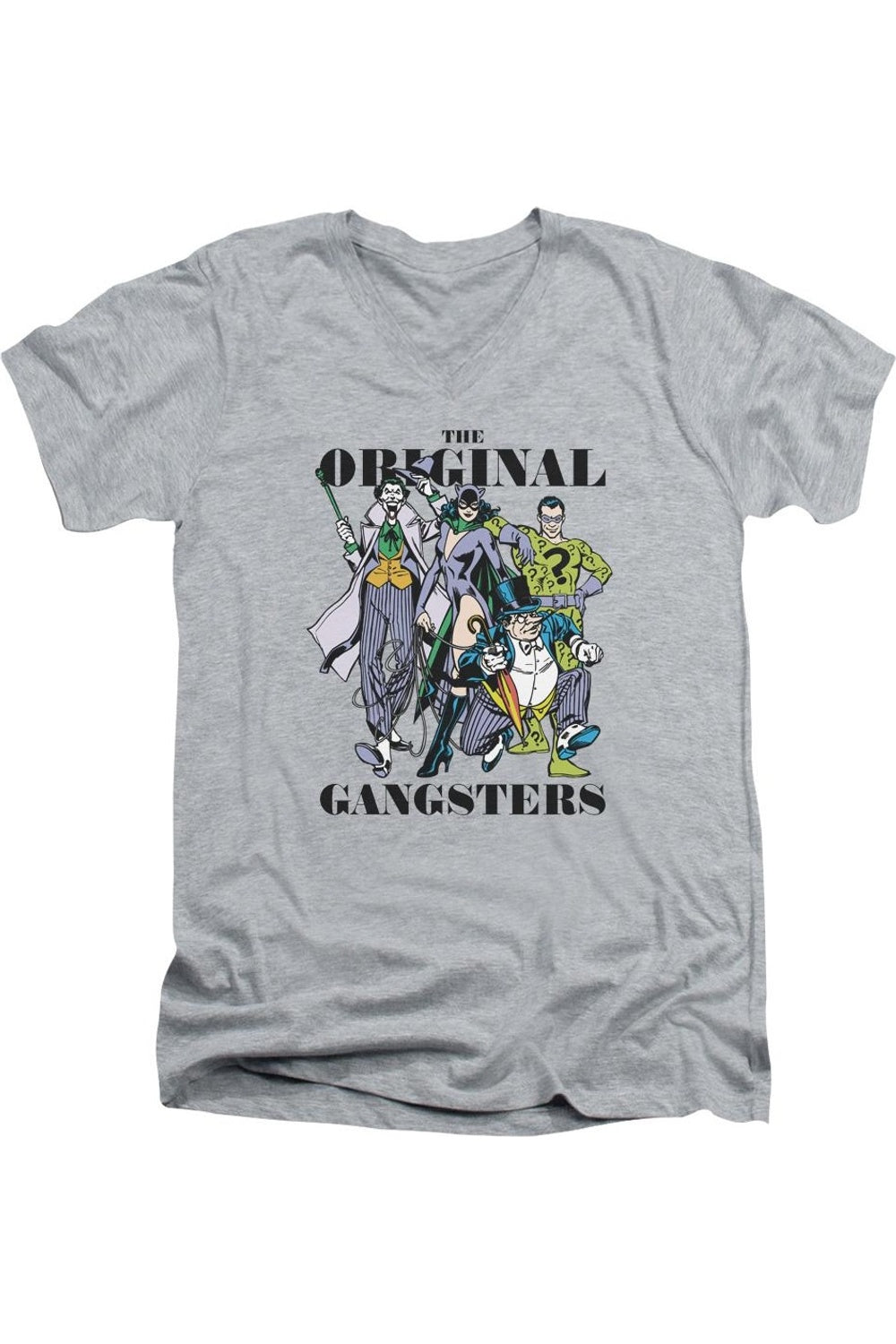Футболка из хлопка премиум-класса с коротким рукавом и V-образным вырезом для взрослых с оригинальными гангстерами DC Comics Gildan, цвет athletic heather
Футболка из хлопка премиум-класса с коротким рукавом и V-образным вырезом для взрослых с оригинальными гангстерами DC Comics Gildan, цвет athletic heather