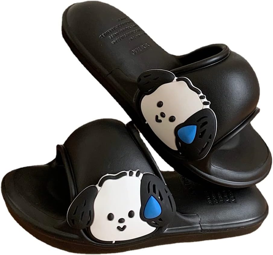 Милые тапочки-подушки CEINOM для женщин и мужчин, кавайные тапочки с мультяшной собакой, летние нескользящие домашние и тапки с открытым носком, черный
Милые тапочки-подушки CEINOM для женщин и мужчин, кавайные тапочки с мультяшной собакой, летние нескользящие домашние и тапки с открытым носком, черный