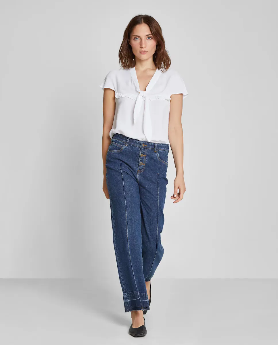 Женская блузка с короткими рукавами и завязкой спереди Trucco, белый
Женская блузка с короткими рукавами и завязкой спереди Trucco, белый