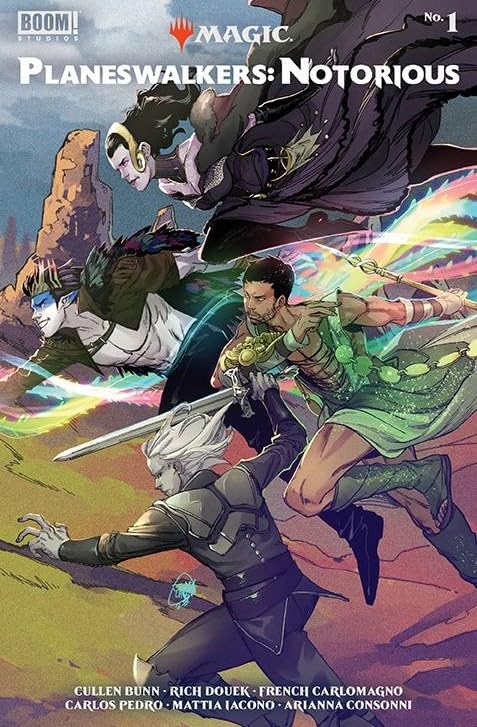 Magic: the Gathering: Planeswalkers: Notorious #1 Jahnoy Lindsay Main Cover with Rated Comics Acrylic Backer (Rated Comics)
Magic: the Gathering: Planeswalkers: Notorious #1 Jahnoy Lindsay Main Cover with Rated Comics Acrylic Backer (Rated Comics)