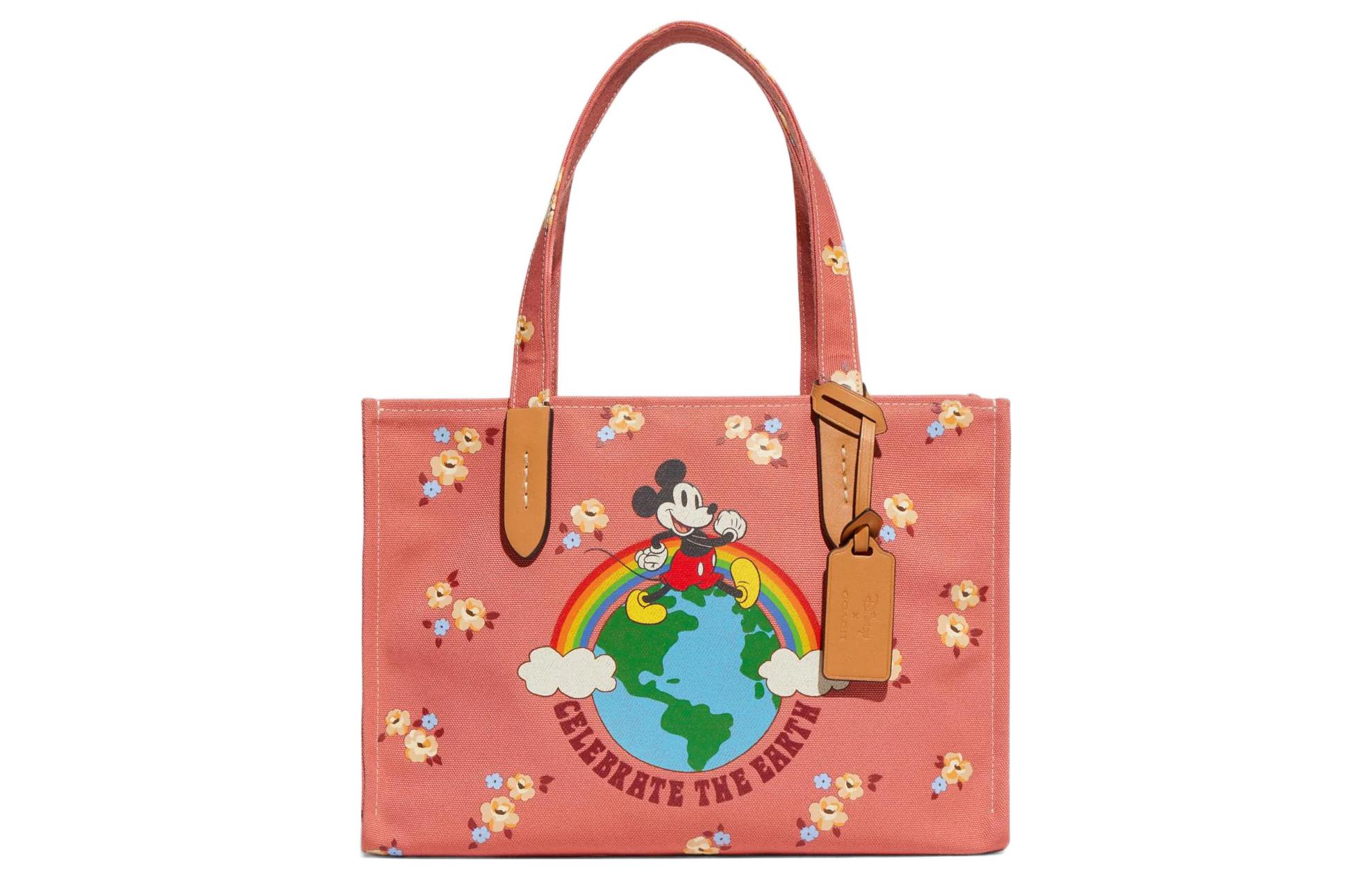 COACH Дисней, коллекционная переработанная тканевая сумка через плечо, кроссбоди, женская повседневная коралловая
COACH Дисней, коллекционная переработанная тканевая сумка через плечо, кроссбоди, женская повседневная коралловая