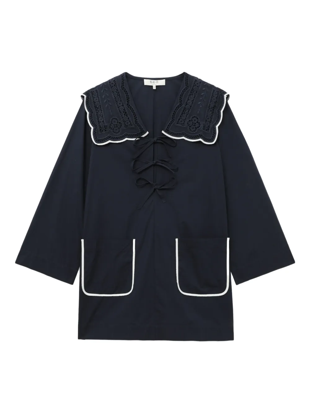 Платье мини Marie с вышивкой Sea, синий
Платье мини Marie с вышивкой Sea, синий