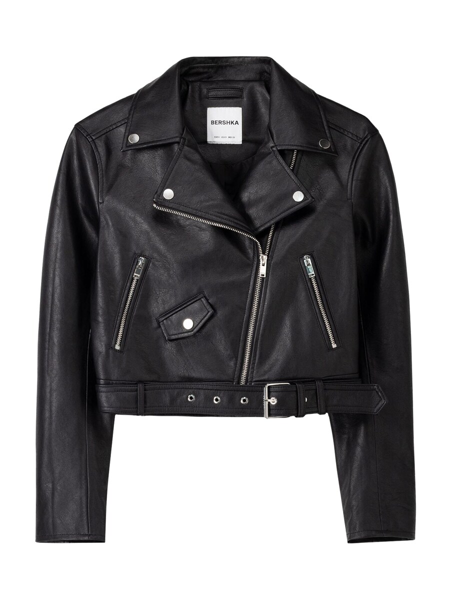 Межсезонная куртка Bershka, черный
Межсезонная куртка Bershka, черный