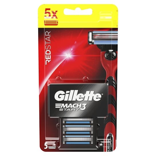 Стержни для бритв, 5 шт. Gillette Mach3 Start RedStar
Стержни для бритв, 5 шт. Gillette Mach3 Start RedStar