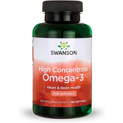 Премиум Высококонцентрированный Омега-3 120 мягких капсул Swanson
Премиум Высококонцентрированный Омега-3 120 мягких капсул Swanson