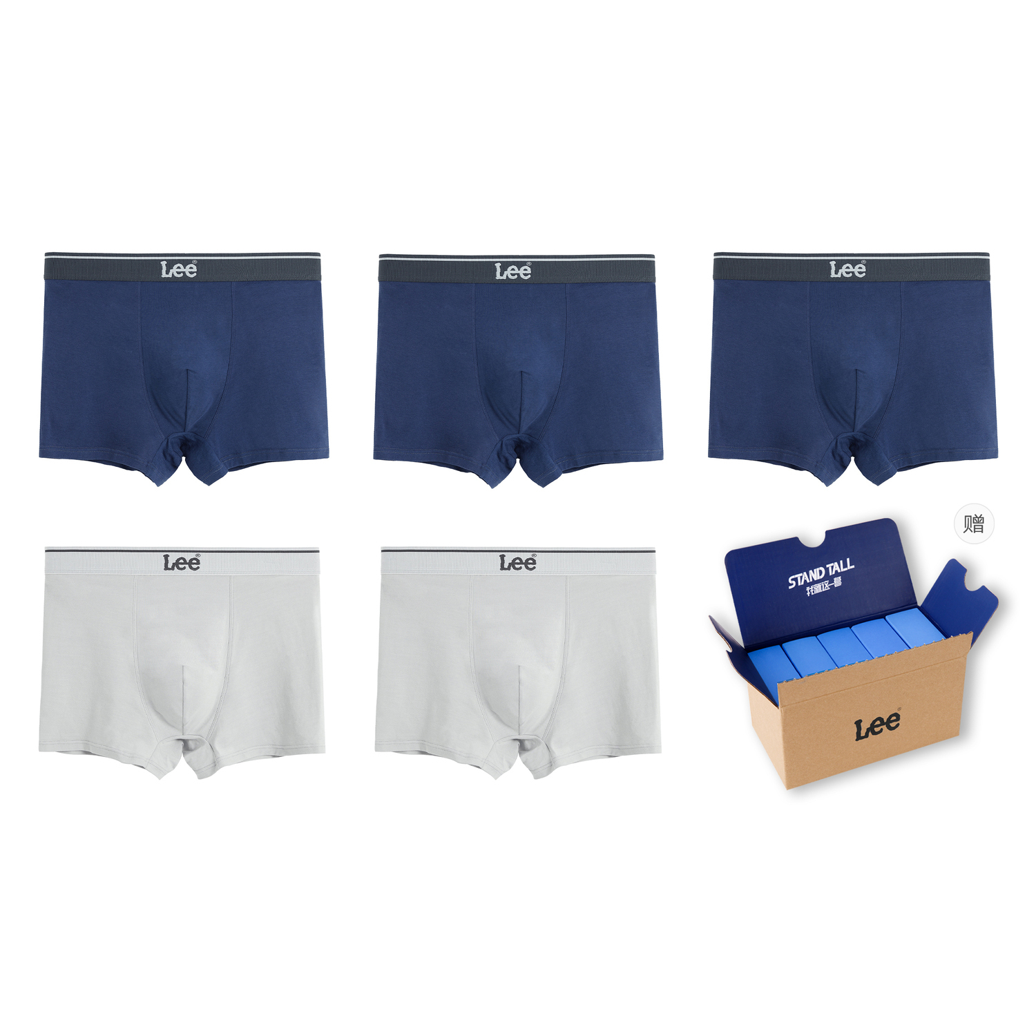 Lee Подарочный набор мужского белья 5 предметов
Lee Подарочный набор мужского белья 5 предметов