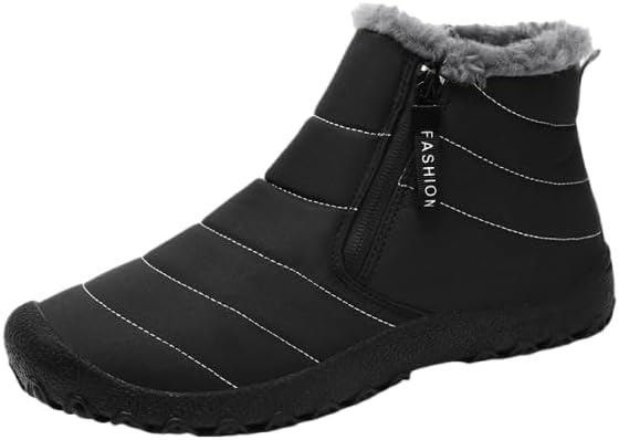 Мужские теплые зимние ботинки с утеплителем из флиса и боковой молнией, противоскользящие походные ботинки до щиколотки для зимних прогулок на улице Azttoztto, черный
Мужские теплые зимние ботинки с утеплителем из флиса и боковой молнией, противоскользящие походные ботинки до щиколотки для зимних прогулок на улице Azttoztto, черный