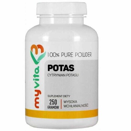 Калий 100% чистый порошок цитрата калия без добавок 250 г Myvita, Myvita
Калий 100% чистый порошок цитрата калия без добавок 250 г Myvita, Myvita