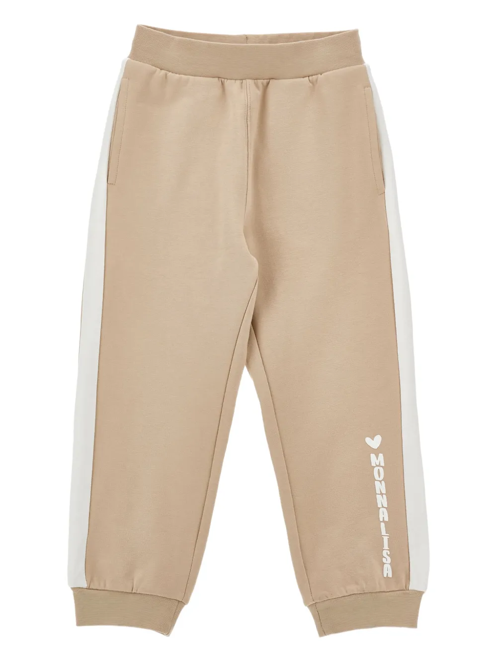 Спортивные брюки с контрастной вставкой Monnalisa, нейтральный
Спортивные брюки с контрастной вставкой Monnalisa, нейтральный
