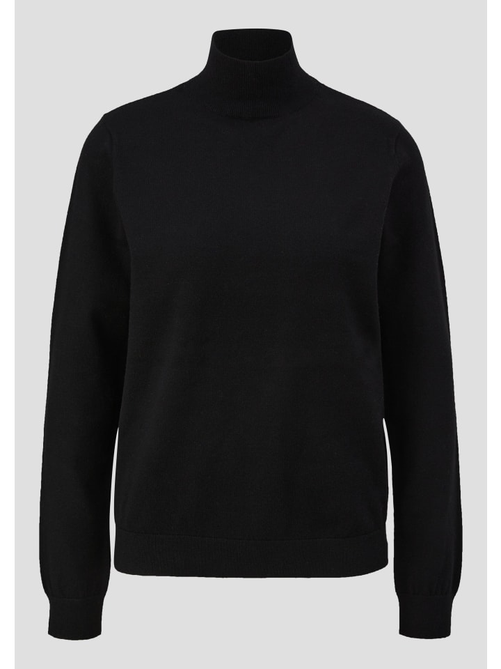 Вязаный свитер в цвете 9999_черный QS
Вязаный свитер в цвете 9999_черный QS