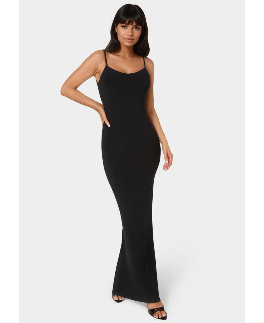 Женское длинное платье без спинки с кружевной вставкой Bebe, Black
Женское длинное платье без спинки с кружевной вставкой Bebe, Black