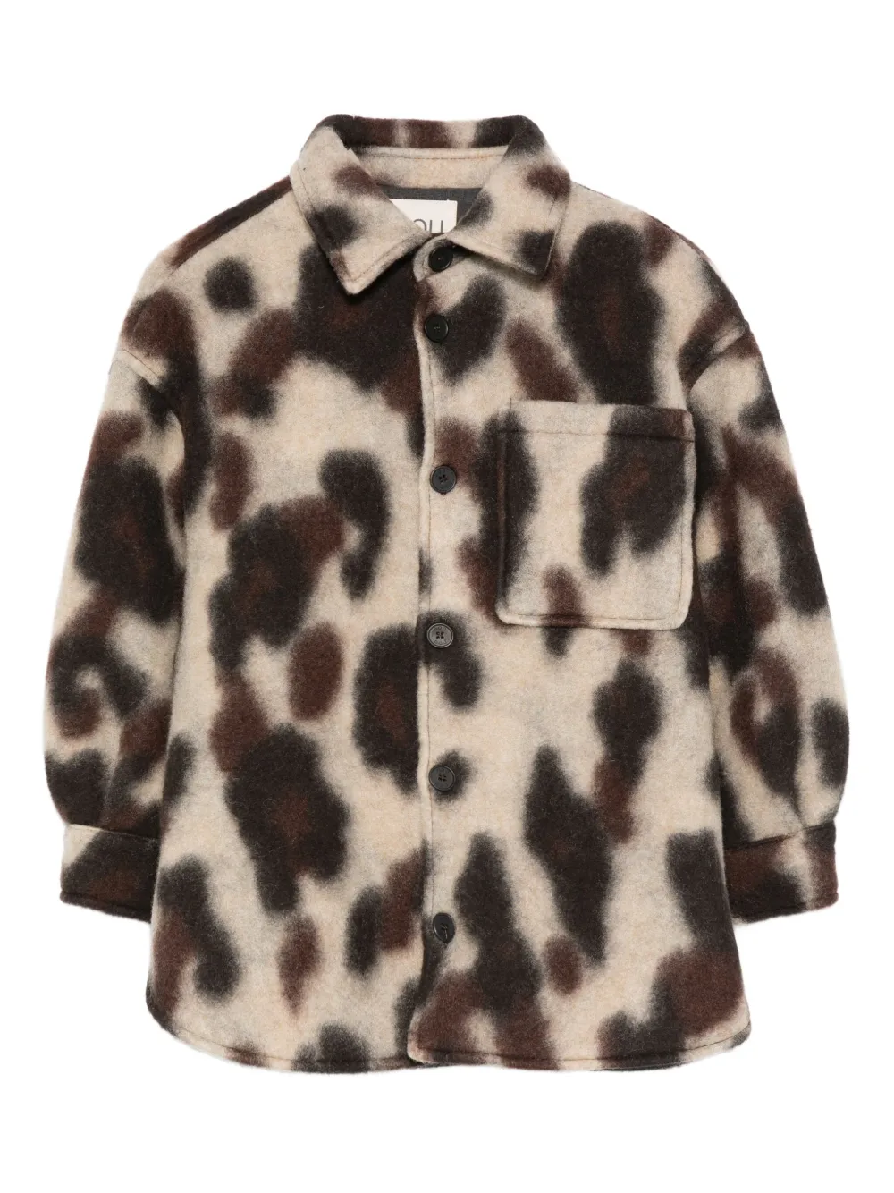 Пиджак с анималистичным принтом на пуговицах Douuod Kids, нейтральный 
Пиджак с анималистичным принтом на пуговицах Douuod Kids, нейтральный