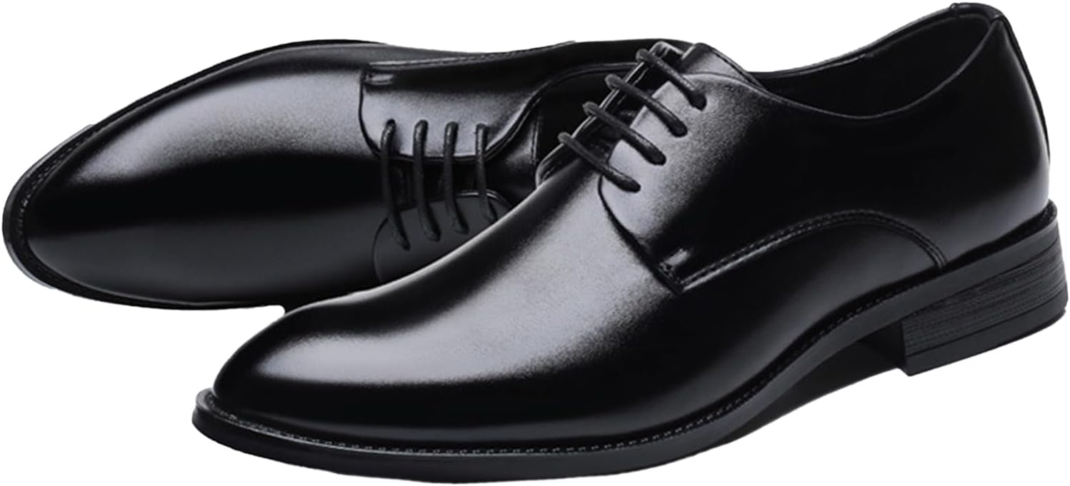 Мужские кожаные деловые туфли-оксфорды с противоскользящим эффектом и массивным каблуком, удобные туфли с острым носком на шнуровке и низком каблуке-блоке, для повседневной носки, свадьбы, работы и официальных мероприятий Etoryoox, черный
Мужские кожаные деловые туфли-оксфорды с противоскользящим эффектом и массивным каблуком, удобные туфли с острым носком на шнуровке и низком каблуке-блоке, для повседневной носки, свадьбы, работы и официальных мероприятий Etoryoox, черный