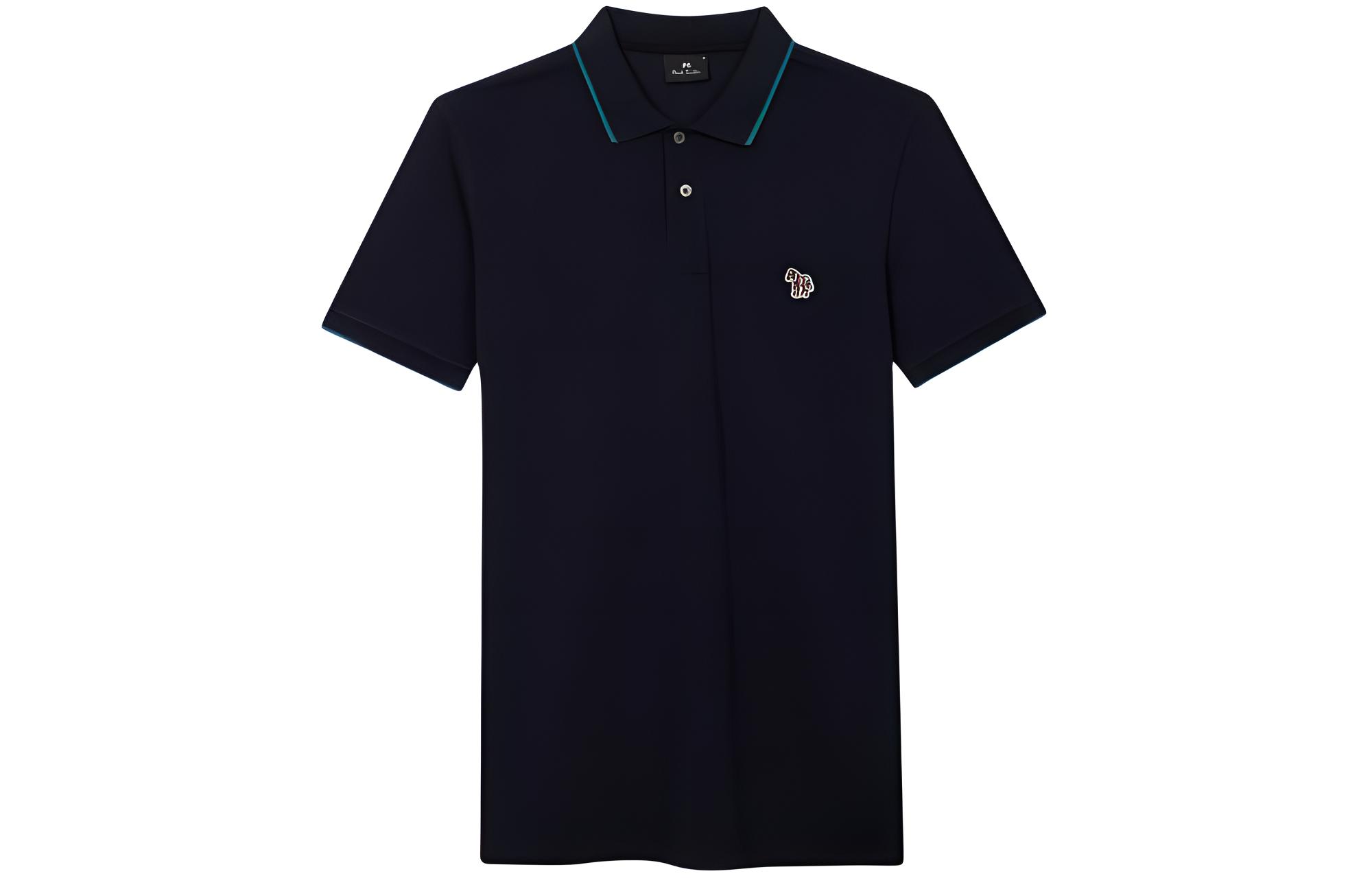Поло с вышитым логотипом Paul Smith, синий
Поло с вышитым логотипом Paul Smith, синий