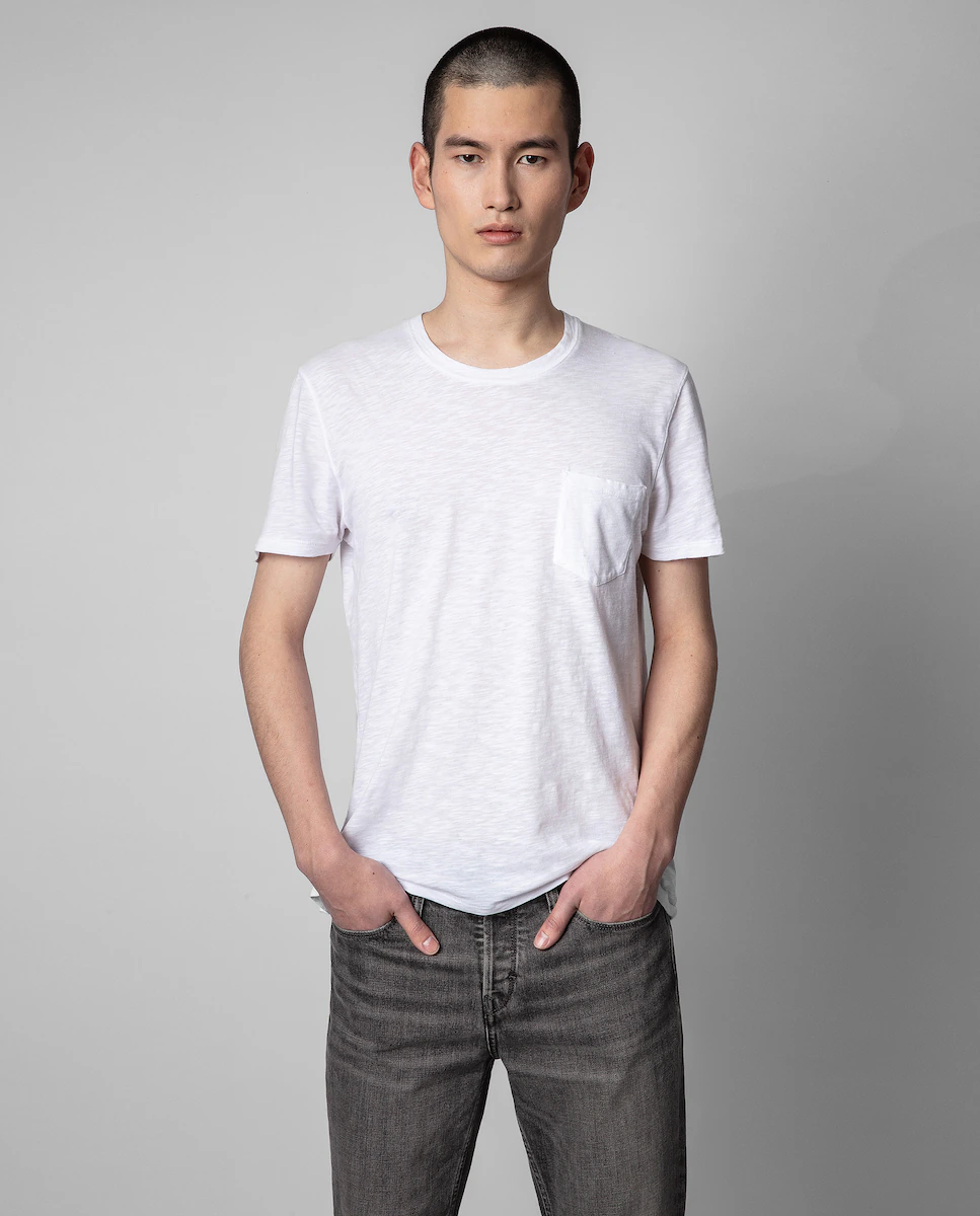 Мужская хлопковая футболка с короткими рукавами Stockholm Zadig & Voltaire, белый
Мужская хлопковая футболка с короткими рукавами Stockholm Zadig & Voltaire, белый