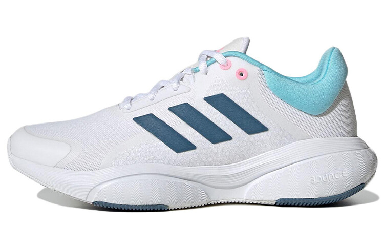 Кроссовки для бега Response женские с низким верхом, белые/королевские синие Adidas
Кроссовки для бега Response женские с низким верхом, белые/королевские синие Adidas