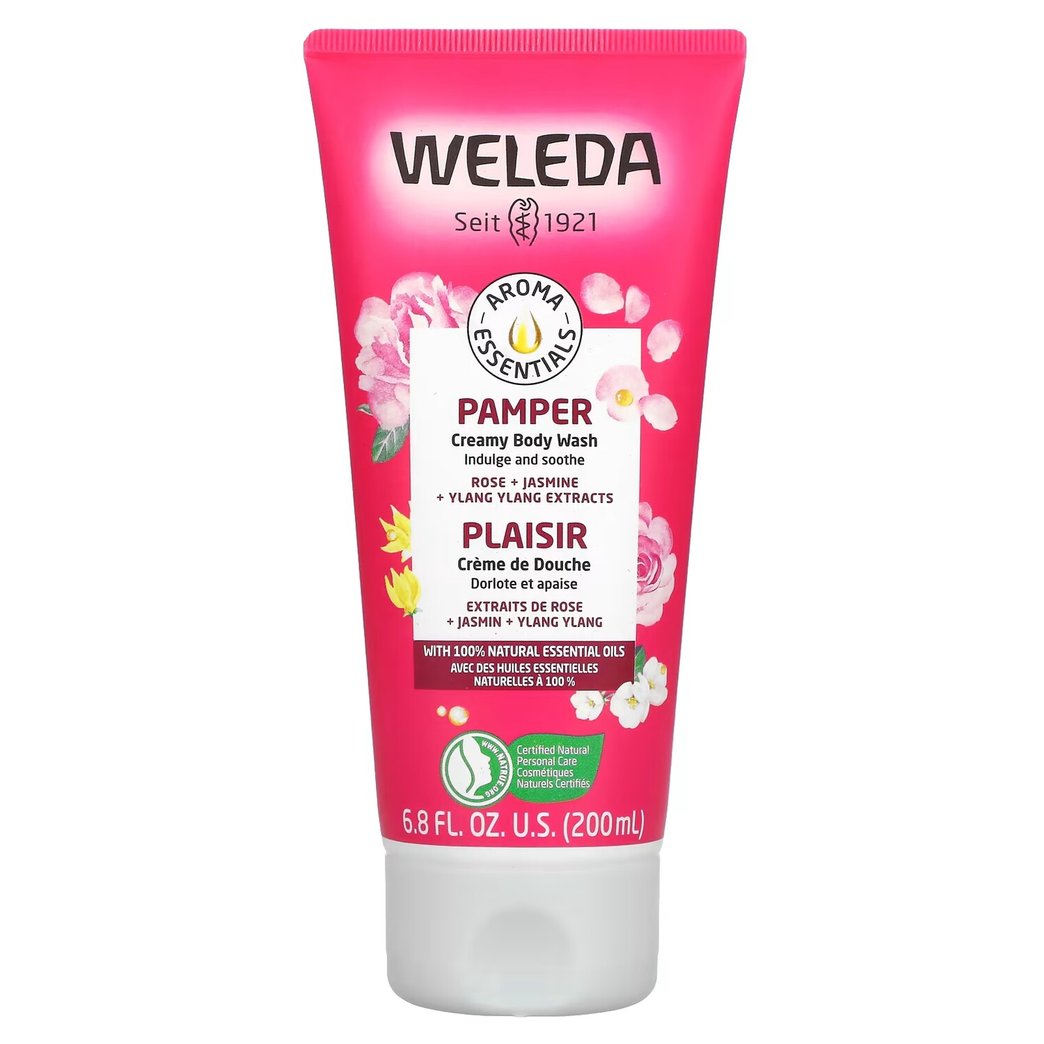 Кремовый гель для душа Weleda Aroma Essentials Pamper с экстрактами розы, жасмина и иланг-иланга, 200 мл
Кремовый гель для душа Weleda Aroma Essentials Pamper с экстрактами розы, жасмина и иланг-иланга, 200 мл