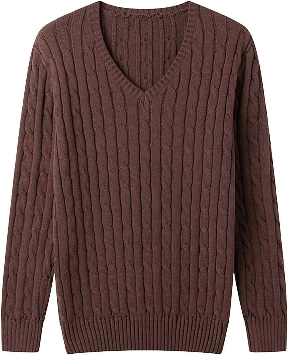 Мужской свитер V-образным вырезом Cambkatl — Slim Fit, кабельная вязка
Мужской свитер V-образным вырезом Cambkatl — Slim Fit, кабельная вязка