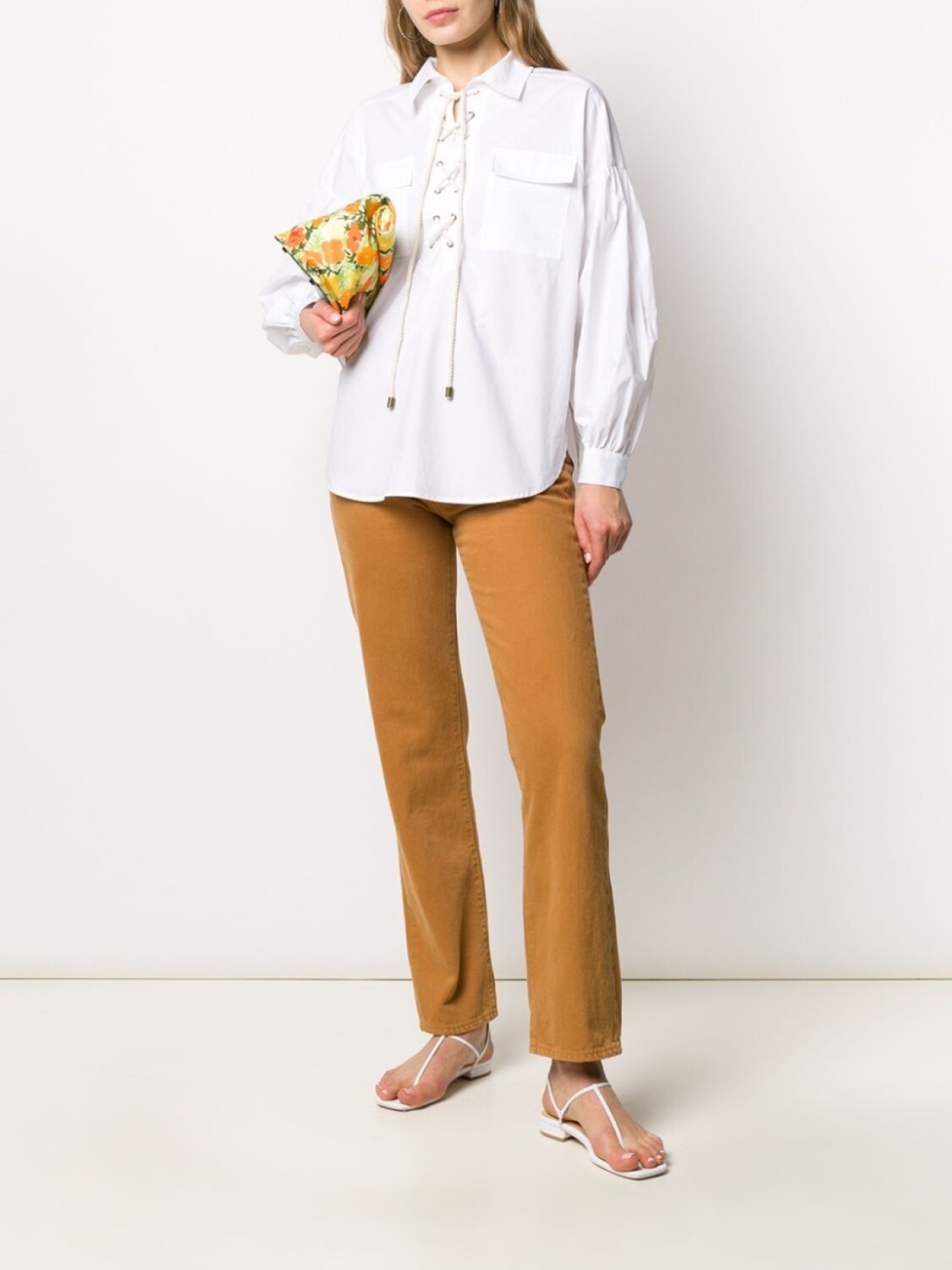 TWINSET блузка свободного кроя со шнуровкой, белый
TWINSET блузка свободного кроя со шнуровкой, белый