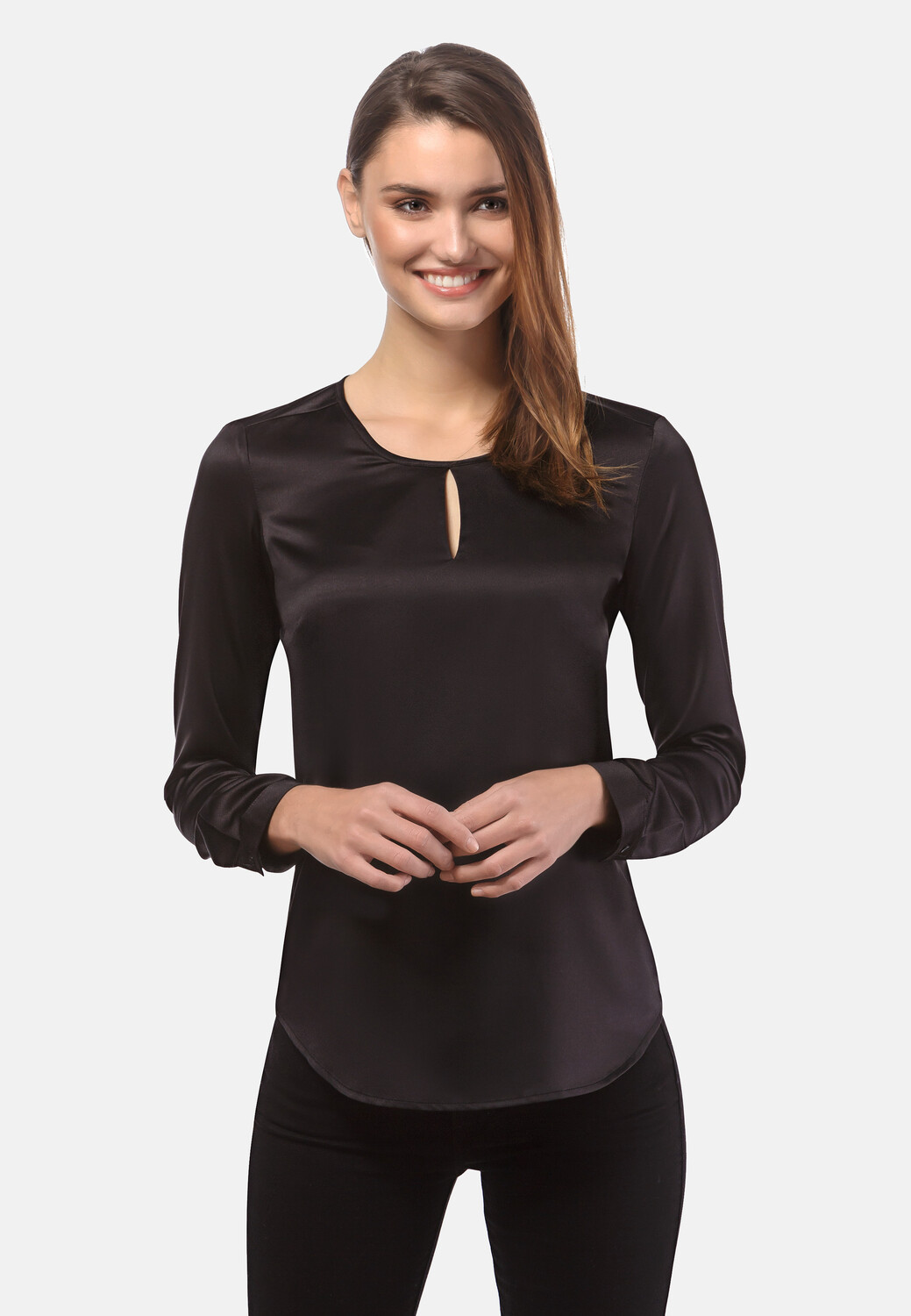 Блуза Vincenzo Boretti leicht tailliert, черный 
Блуза Vincenzo Boretti leicht tailliert, черный