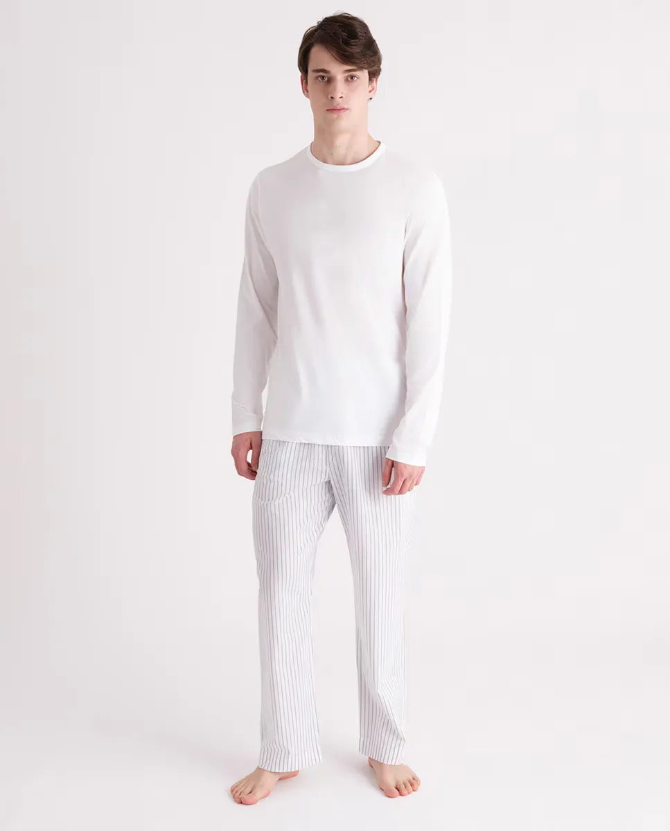 Пижамный комплект с длинными брюками Calvin Klein, белый
Пижамный комплект с длинными брюками Calvin Klein, белый