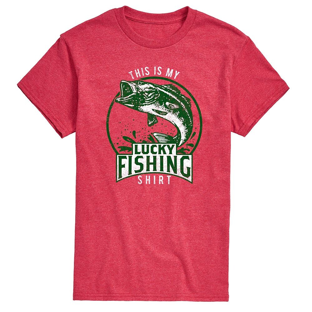 Мужская футболка с рисунком Lucky Fishing Shirt Licensed Character, красный
Мужская футболка с рисунком Lucky Fishing Shirt Licensed Character, красный